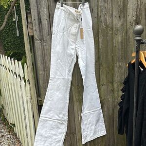 Michael Kors White Flare & Wide Leg Jeans